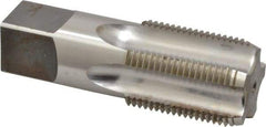 Reiff & Nestor - 1 - 11-1/2 NPS Thread, 5 Flute Standard Pipe Tap - 3-3/4" OAL, 1-3/4" Thread Length, 1-1/8" Shank Diam, Bright Finish, High Speed Steel - Exact Industrial Supply