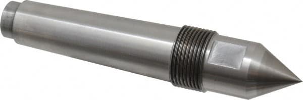 Riten - 1-1/4" Head Diam, Carbide-Tipped Steel Standard Point Solid Dead Center - 4MT Morse Taper, 1-1/4" Point Diam, 2" Point Length, 2-29/32" OAL - Makers Industrial Supply