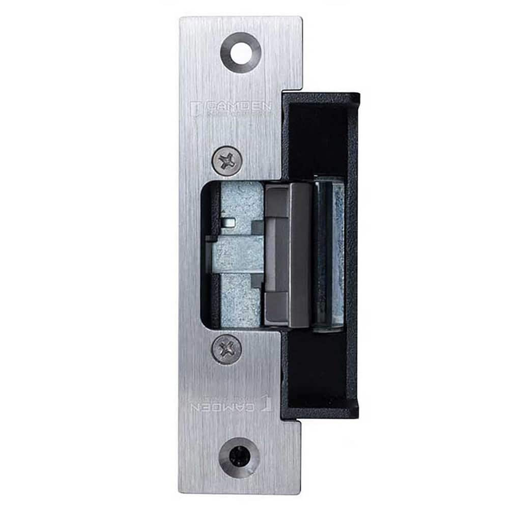 Electric Strikes; Product Type: Electric Strike; Length (Inch): 4.88; Power Type: AC; DC; Strike Material: Stainless Steel; Door Frame Material: Hollow Metal & Wood; Voltage: 12/24V; For Use With: Cylindrical Locksets & Centerline Mortise Locks; Features: