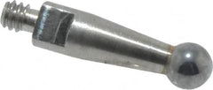 Mitutoyo - 2mm Ball Diam, Carbide, Ball Test Indicator Contact Point - 9.2mm Contact Point Length, Use with Mitutoyo 513 Series Dial Test Indicators - Makers Industrial Supply