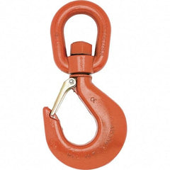 Campbell - Swivel Hoist Hooks Hook Size: #11 Load Limit (Ton): 11.00 - Makers Industrial Supply