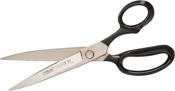 Wiss - 2-7/8" LOC, 7" OAL Nickel Plated Inlaid Scissors - Ambidextrous, Steel Straight Handle, For General Purpose Use - Makers Industrial Supply