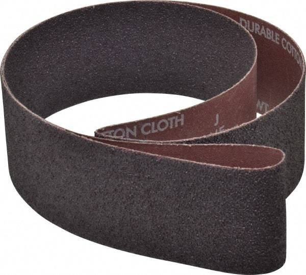 Norton - 2-1/2" Wide x 48" OAL, 36 Grit, Aluminum Oxide Abrasive Belt - Aluminum Oxide, Very Coarse, Coated, X Weighted Cloth Backing, Series R228 - Makers Industrial Supply