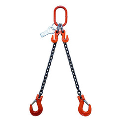 Slings & Tiedowns (Load-Rated); Sling Type: Chain; Length (Feet): 6; Vertical Capacity (Lb.): 15200; Choker Capacity (Lb.): 12400; Width (Inch): 0; Basket Capacity (Lb.): 8800; Eye Type: Large Eye; Chain Sling Type: DOS; Sling Material: Steel; Sling Width