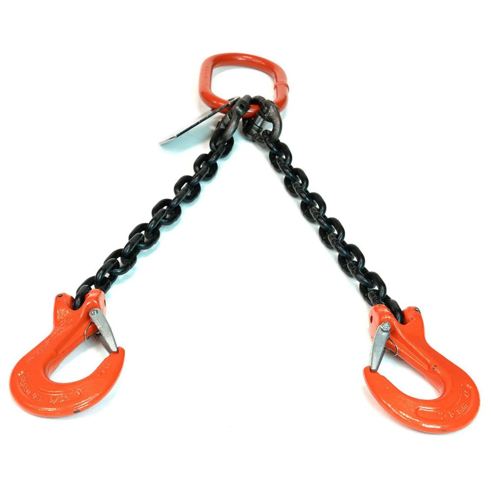 Slings & Tiedowns (Load-Rated); Sling Type: Chain; Length (Feet): 20; Vertical Capacity (Lb.): 61100; Choker Capacity (Lb.): 49900; Width (Inch): 0; Basket Capacity (Lb.): 35300; Eye Type: Large Eye; Chain Sling Type: DOS; Sling Material: Steel; Sling Wid