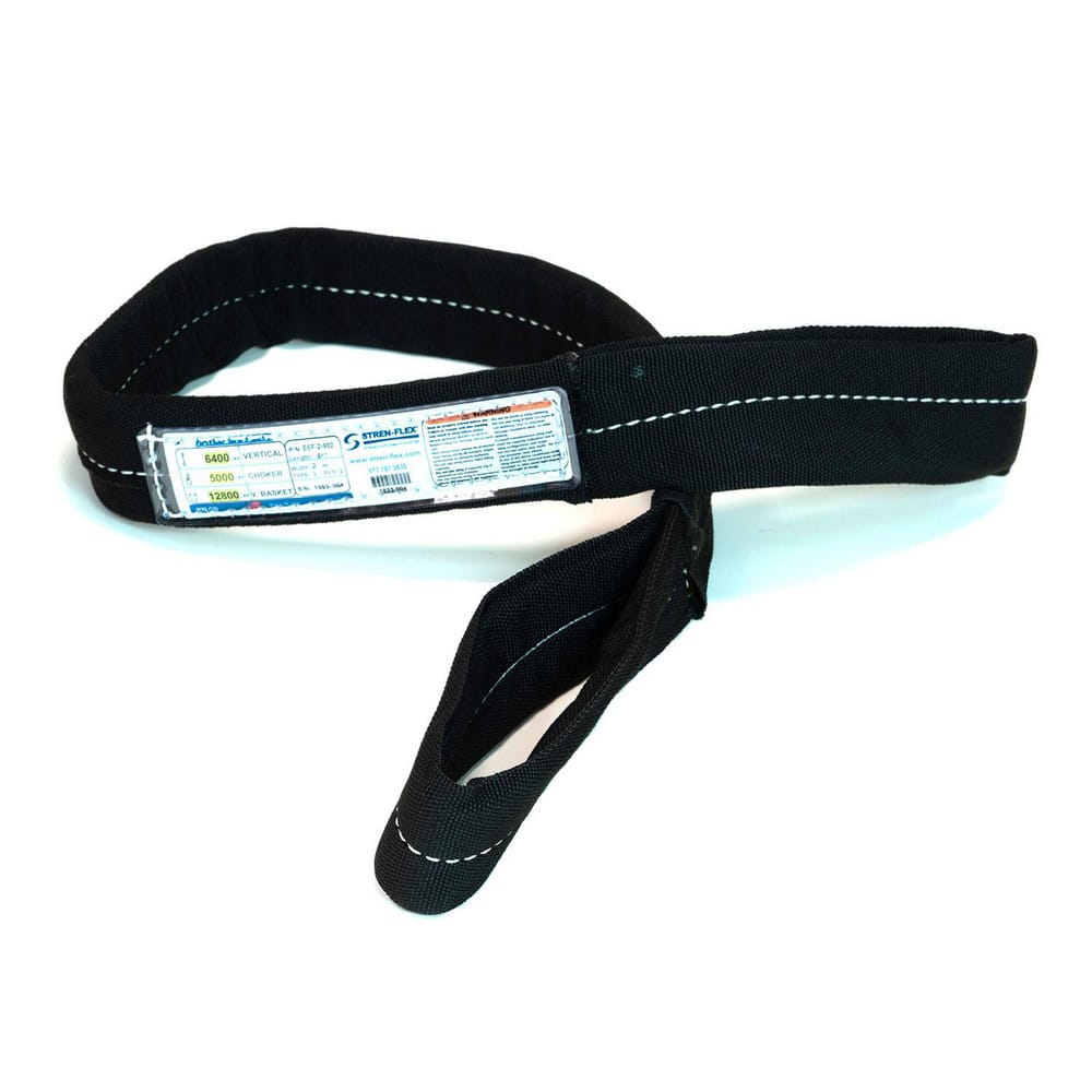 Slings & Tiedowns (Load-Rated); Sling Type: Eye & Eye; Length (Feet): 10; Vertical Capacity (Lb.): 8900; Choker Capacity (Lb.): 7200; Width (Inch): 3; Basket Capacity (Lb.): 17800; Eye Type: Flat Eye; Sling Material: Nylon; Sling Width: 3 in; Eye Length: