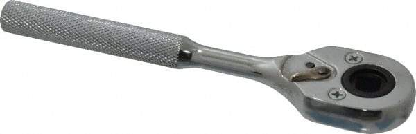 Proto - 3/8" Drive Pear Head Female Drive Ratchet - Chrome Finish, 7" OAL, 24 Gear Teeth, Standard Head - Makers Industrial Supply