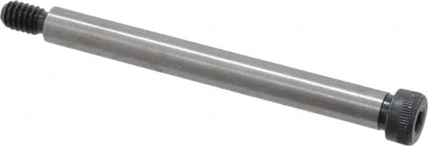 Value Collection - 5/16" Shoulder Diam x 3" Shoulder Length, 1/4-20 UNC, Hex Socket Shoulder Screw - 4140 Alloy Steel, Uncoated, 7/32" Head Height x 7/16" Head Diam - Makers Industrial Supply