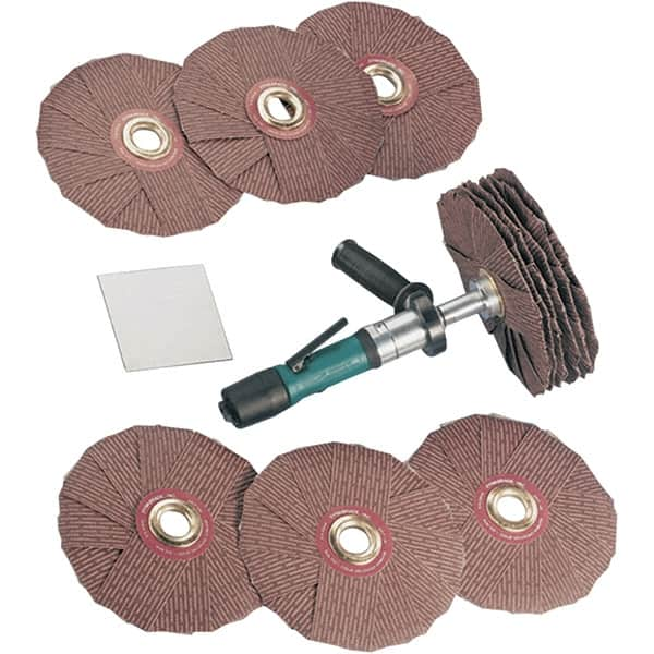 Dynabrade - 0.4 hp, 200-950 RPM Finishing Sander - 22 CFM Air Consumption, 6.21 bar Air Pressure, 1/4 NPT Inlet - Makers Industrial Supply