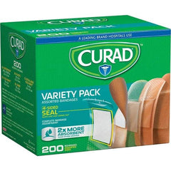 Curad - 5-1/4" Long x 4-1/4" Wide, General Purpose Self-Adhesive Bandage - Woven Fabric Bandage, 4-Sided Seal Technology - Makers Industrial Supply