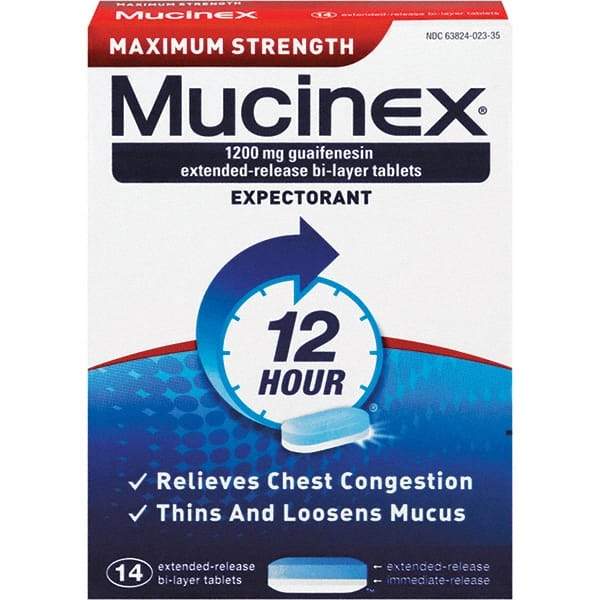 Mucinex - Medi-First Pain Relief Tablets - Cold & Allergy Relief - Makers Industrial Supply