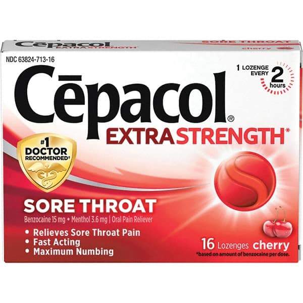 Cepacol - Cherry Flavor Cough Drop Lozenges - Sore Throat Relief - Makers Industrial Supply