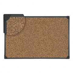 UNIVERSAL - Cork Bulletin Boards Style: Open Cork Bulletin Board Color: Black - Makers Industrial Supply