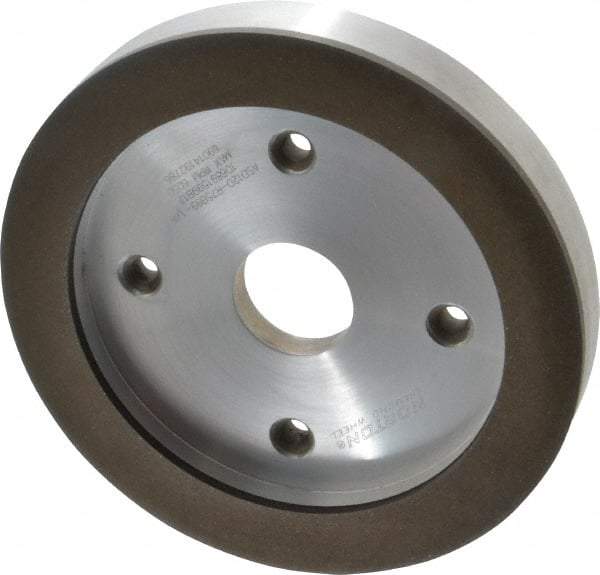 Norton - 6" Diam, 1-1/4" Hole Size, 3/4" Overall Thickness, 120 Grit, Type 6 Tool & Cutter Grinding Wheel - Fine Grade, Diamond, R Hardness, Resinoid Bond - Makers Industrial Supply