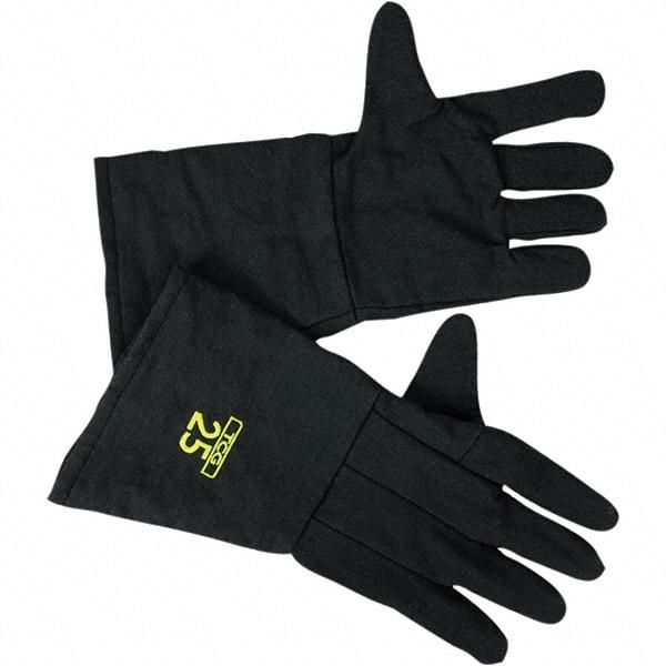 Oberon - Size M, Aramid, Arc Flash Gloves - Aramid Lined, 27 cal/Sq cm Max Arc Protection, HRC 3, ASTM F1959 - Makers Industrial Supply