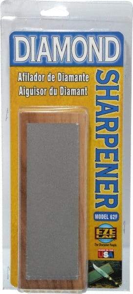 Eze Lap - 6" Long x 2" Wide Diam ond Sharpening Stone - Flat, 600 Grit, Fine Grade - Makers Industrial Supply