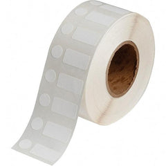 Brady - 1/2" Wide x 1" Long, White Polypropylene Inkjet Label - For BradyJet J2000 - Makers Industrial Supply