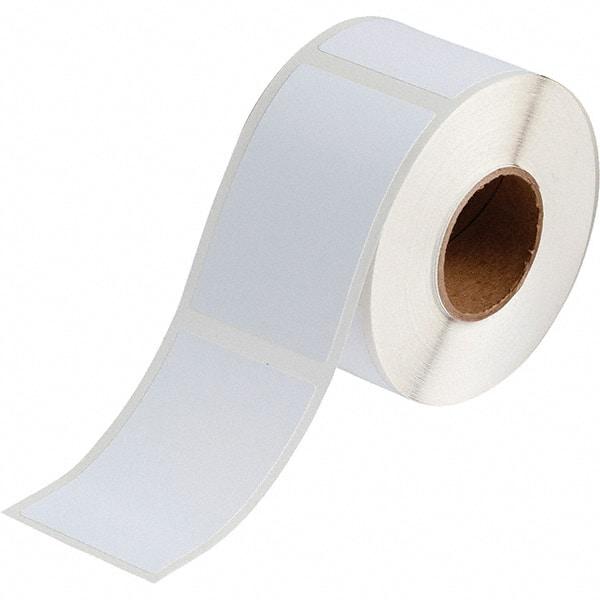 Brady - 3.35" Wide x 2-11/64" Long, White Vinyl Inkjet Label - For BradyJet J2000 - Makers Industrial Supply