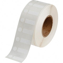 Brady - 3/8" Wide x 1" Long, White Polypropylene Inkjet Label - For BradyJet J2000 - Makers Industrial Supply