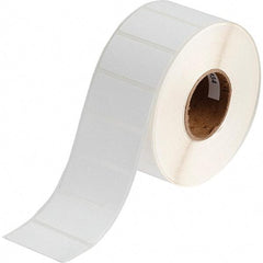 Brady - 1" Wide x 2" Long, White Polypropylene Inkjet Label - For BradyJet J2000 - Makers Industrial Supply