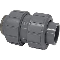 Asahi/America - 1-1/4" CPVC Check Valve - True Union Ball Check, Socket x Thread, 150 WOG - Makers Industrial Supply