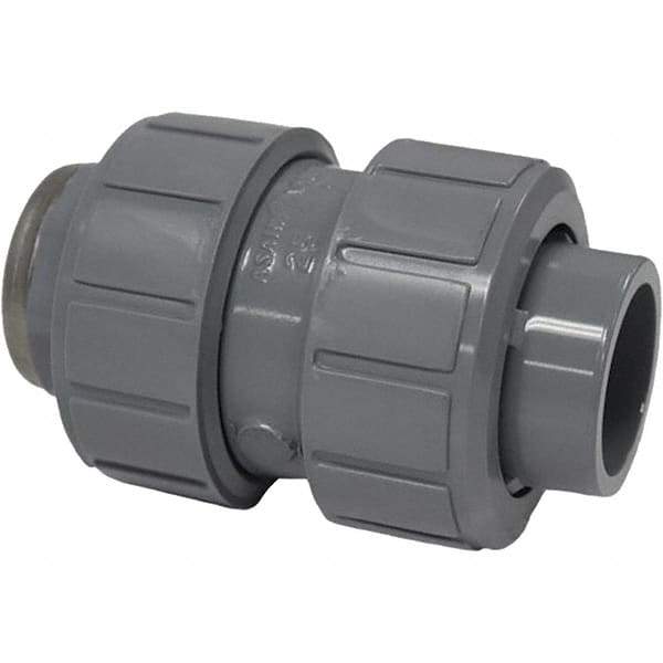 Asahi/America - 1/2" CPVC Check Valve - True Union Ball Check, Socket x Thread, 150 WOG - Makers Industrial Supply