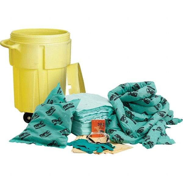 Brady SPC Sorbents - 38 Gal Capacity Chemical Spill Kit - 55 Gal Polyethylene Drum - Makers Industrial Supply