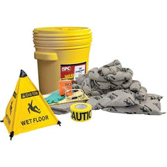 Brady SPC Sorbents - 17 Gal Capacity Universal Spill Kit - 20 Gal Polyethylene Drum - Makers Industrial Supply