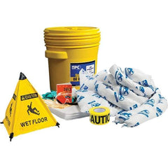 Brady SPC Sorbents - 17 Gal Capacity Oil Only Spill Kit - 20 Gal Polyethylene Drum - Makers Industrial Supply