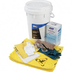 Brady SPC Sorbents - 9 Gal Capacity Hazardous Materials Spill Kit - 6.5 Gal Polyethylene Bucket - Makers Industrial Supply