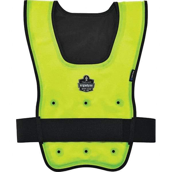 Ergodyne - Size L/XL, Lime Cooling Vest - 40 to 52" Chest, Hook & Loop, Nylon - Makers Industrial Supply