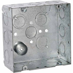 Hubbell-Raco - 4.69 x 4.688 x 2.188" Steel Square Device Box - Makers Industrial Supply