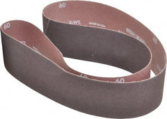 Norton - 2-1/2" Wide x 48" OAL, 60 Grit, Aluminum Oxide Abrasive Belt - Aluminum Oxide, Medium, Coated, X Weighted Cloth Backing, Series R228 - Makers Industrial Supply