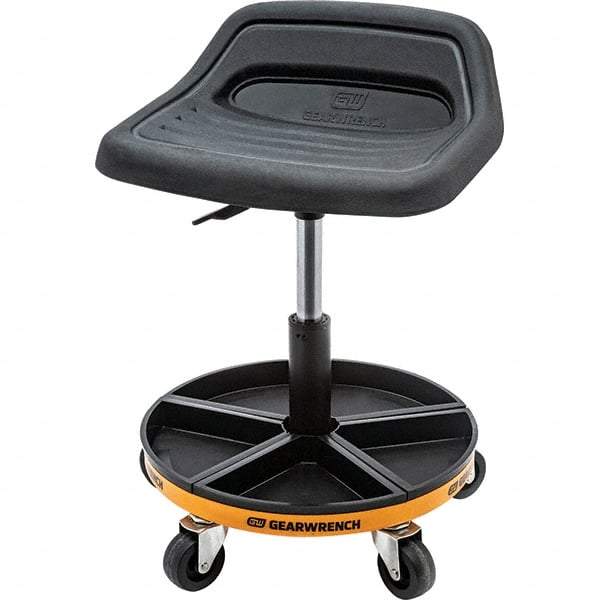 GearWrench - Swivel & Adjustable Stools Type: Tractor Seat Base Type: Mobile Wheel Base - Makers Industrial Supply