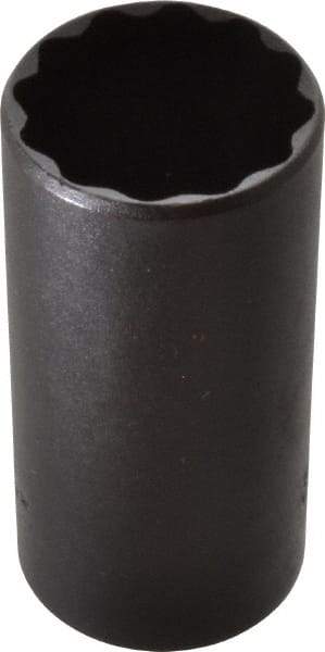 Proto - 1-1/4", 1/2" Drive, Deep Hand Socket - 12 Points, 3-1/4" OAL, Alloy Steel, Black Finish - Makers Industrial Supply