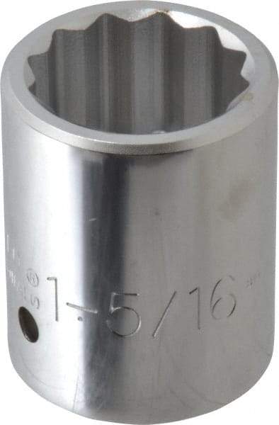 Proto - 1-5/16", 1" Drive, Standard Hand Socket - 12 Points, 2-21/32" OAL - Makers Industrial Supply