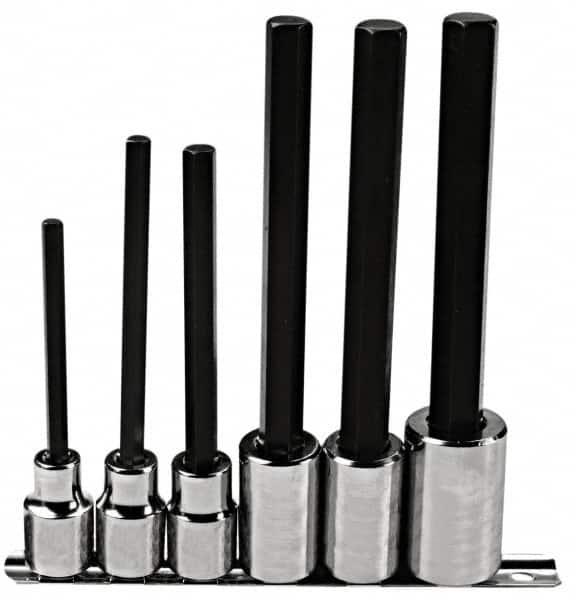 Proto - 6 Piece 1/2" Drive Inch Hex Bit Socket Set - 1/4 to 5/8" Hex - Makers Industrial Supply