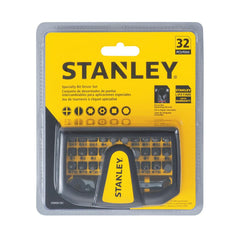 Screwdriver Bit Sets; Set Type: Bit Driver; Tip Type: Philips; Star; Slotted; Torx; Hex; Square; Spanner; Container Type: Case; Drive Size: 0.25 in; Includes: 32 pieces; Number Of Pieces: 32; Features: Micro set is constructed of a chrome vanadium steel f