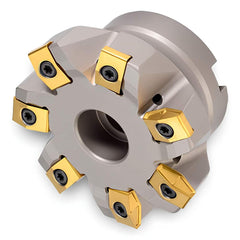 Indexable High-Feed Face Mills; Minimum Cutting Diameter: 1.4080 in; Maximum Cutting Diameter: 2.0000 in; Maximum Depth Of Cut: 0.0580 in; Arbor Hole Diameter (mm): 0.75; Compatible Insert Size Code: 324; Maximum Ramping Angle: 3  ™; Series: 8G5A; Cutter