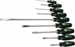 SK - 9 Piece Phillips & Slotted Screwdriver Set - Bit Sizes: Philips #0 to #2 - Makers Industrial Supply