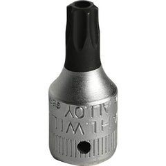 Hand Hex & Torx Bit Sockets; Socket Type: Torx Bit Socket; Drive Size (Fractional Inch): 1/4; Hex Size (mm): 0.000; Torx Size: T40; Bit Length (mm): 16.00; Insulated: No; Tether Style: Not Tether Capable; Material: Chrome Alloy Steel; Finish: Chrome-Plate