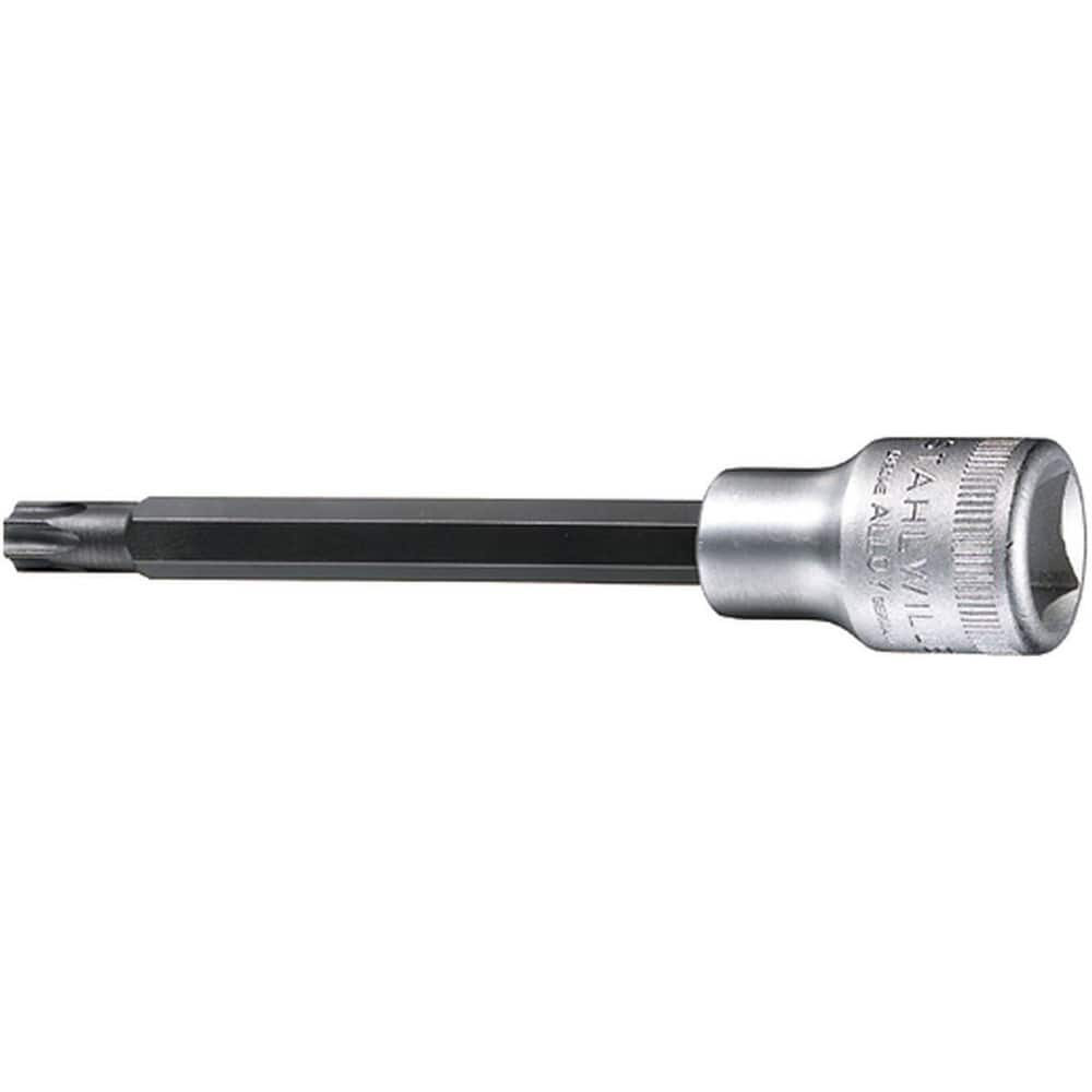 Hand Hex & Torx Bit Sockets; Socket Type: Torx Bit Socket; Drive Size (Fractional Inch): 1/2; Hex Size (mm): 0.000; Torx Size: T45; Bit Length (mm): 102.00; Insulated: No; Tether Style: Not Tether Capable; Material: Chrome Alloy Steel; Finish: Chrome-Plat