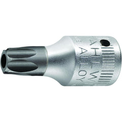 Hand Hex & Torx Bit Sockets; Socket Type: Torx Bit Socket; Drive Size (Fractional Inch): 1/4; Hex Size (mm): 0.000; Torx Size: T40; Bit Length (mm): 16.00; Insulated: No; Tether Style: Not Tether Capable; Material: Chrome Alloy Steel; Finish: Chrome-Plate