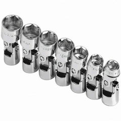 SK - 3/8" Drive Standard Socket Set - 3/8 to 3/4", Inch Measurement Standard - Makers Industrial Supply