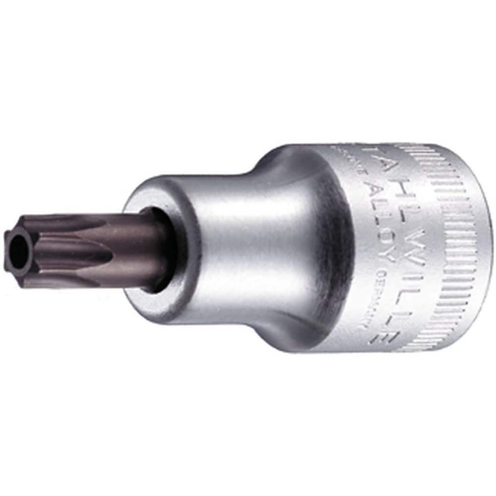 Hand Hex & Torx Bit Sockets; Socket Type: Torx Bit Socket; Drive Size (Fractional Inch): 1/2; Hex Size (mm): 0.000; Torx Size: T27; Bit Length (mm): 17.00; Insulated: No; Tether Style: Not Tether Capable; Material: Chrome Alloy Steel; Finish: Chrome-Plate