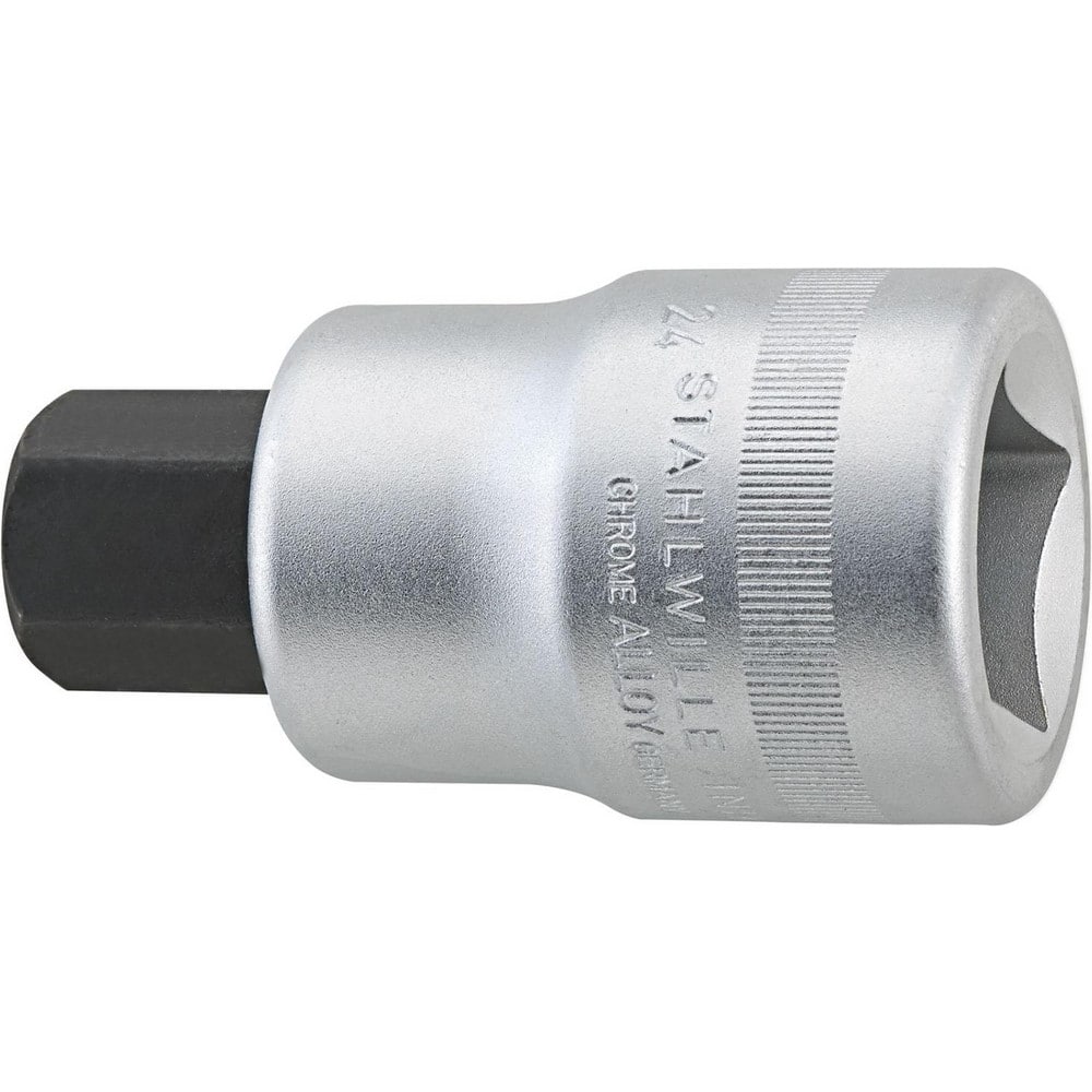 Hand Hex & Torx Bit Sockets; Socket Type: Metric Hex Bit Socket; Hex Size (mm): 27.000; Bit Length: 25 mm; Insulated: No; Tether Style: Not Tether Capable; Material: Chrome Alloy Steel; Finish: Chrome-Plated; Overall Length (Decimal Inch): 3.5500; Non-spa