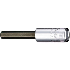 Hand Hex & Torx Bit Sockets; Socket Type: Hex Bit Socket; Hex Size (Inch): 5/32 in; Bit Length: 30 mm; Insulated: No; Tether Style: Not Tether Capable; Material: Chrome Alloy Steel; Finish: Chrome-Plated; Overall Length (Decimal Inch): 2.1700; Non-sparkin