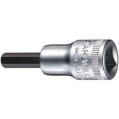 Hand Hex & Torx Bit Sockets; Socket Type: Metric Hex Bit Socket; Hex Size (mm): 6.000; Bit Length: 20 mm; Insulated: No; Tether Style: Not Tether Capable; Material: Chrome Alloy Steel; Finish: Chrome-Plated; Overall Length (Decimal Inch): 2.0500; Non-spar