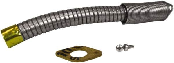 Justrite - 9 Inch Long, Safety Can Metal Flexible Nozzle - Compatible with 1 Inch Diameter, Type II Safety Cans - Makers Industrial Supply