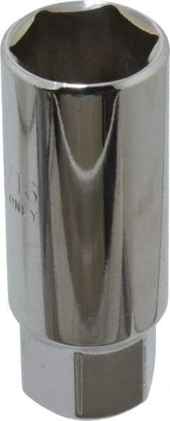 Proto - 3/4" Drive, Spark Plug Hand Socket - 12 Points, 2-1/2" OAL, Chrome Finish - Makers Industrial Supply